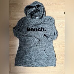 3/$30 - BENCH Women's Gray Hoodie Fleece Top with pockets